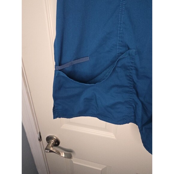 Women's Cherokee Authentic Workwear Scrub Top Caribbean Blue Sz XL - Picture 4 of 8